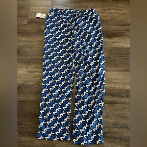 Nwt Michael Kors sleepwear pants size Medium blue black white